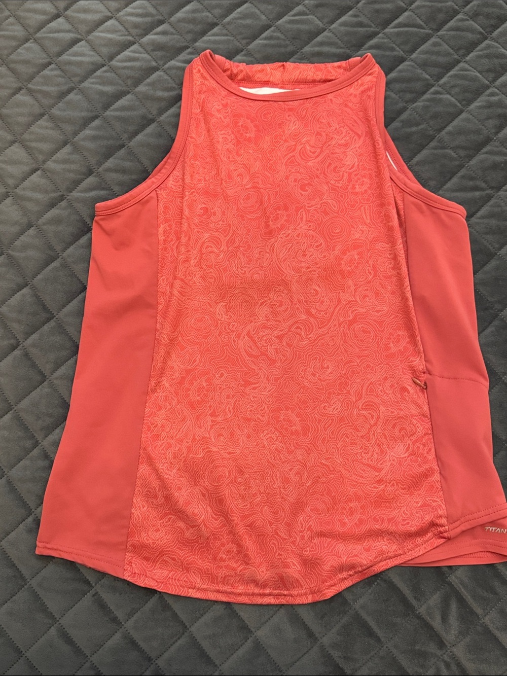 Columbia Women's Coral-Red Athletic Tank Top